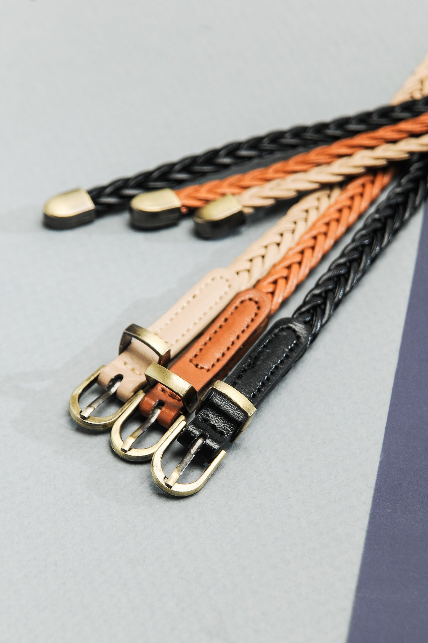 Braided Skinny Belt (3 colors)