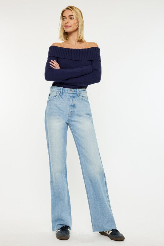 Kim Lace Up Denim