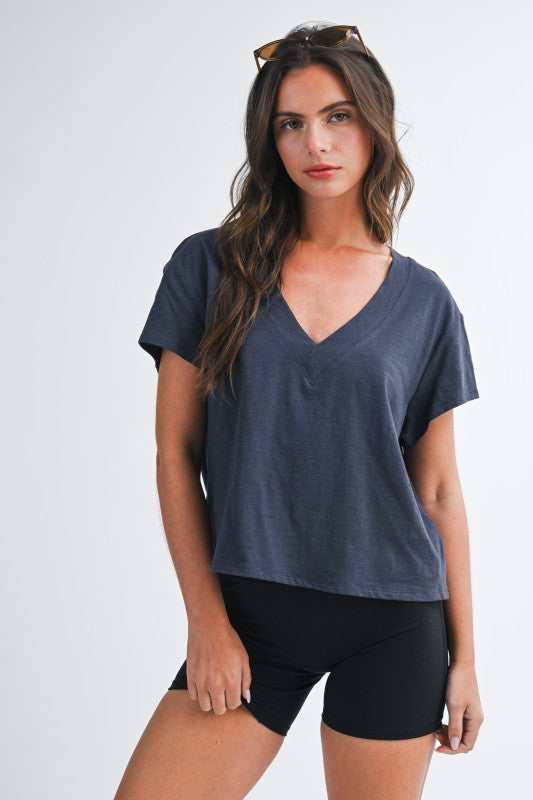 Nina V Neck Tee