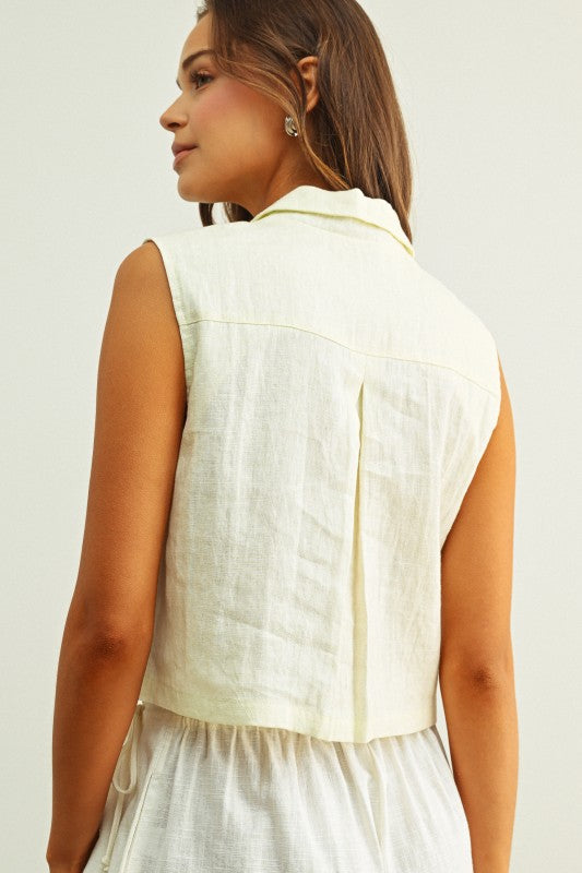 Lauren Linen Vest