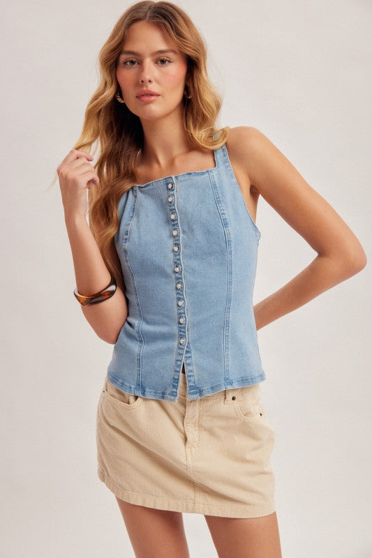 Destin Denim Tank