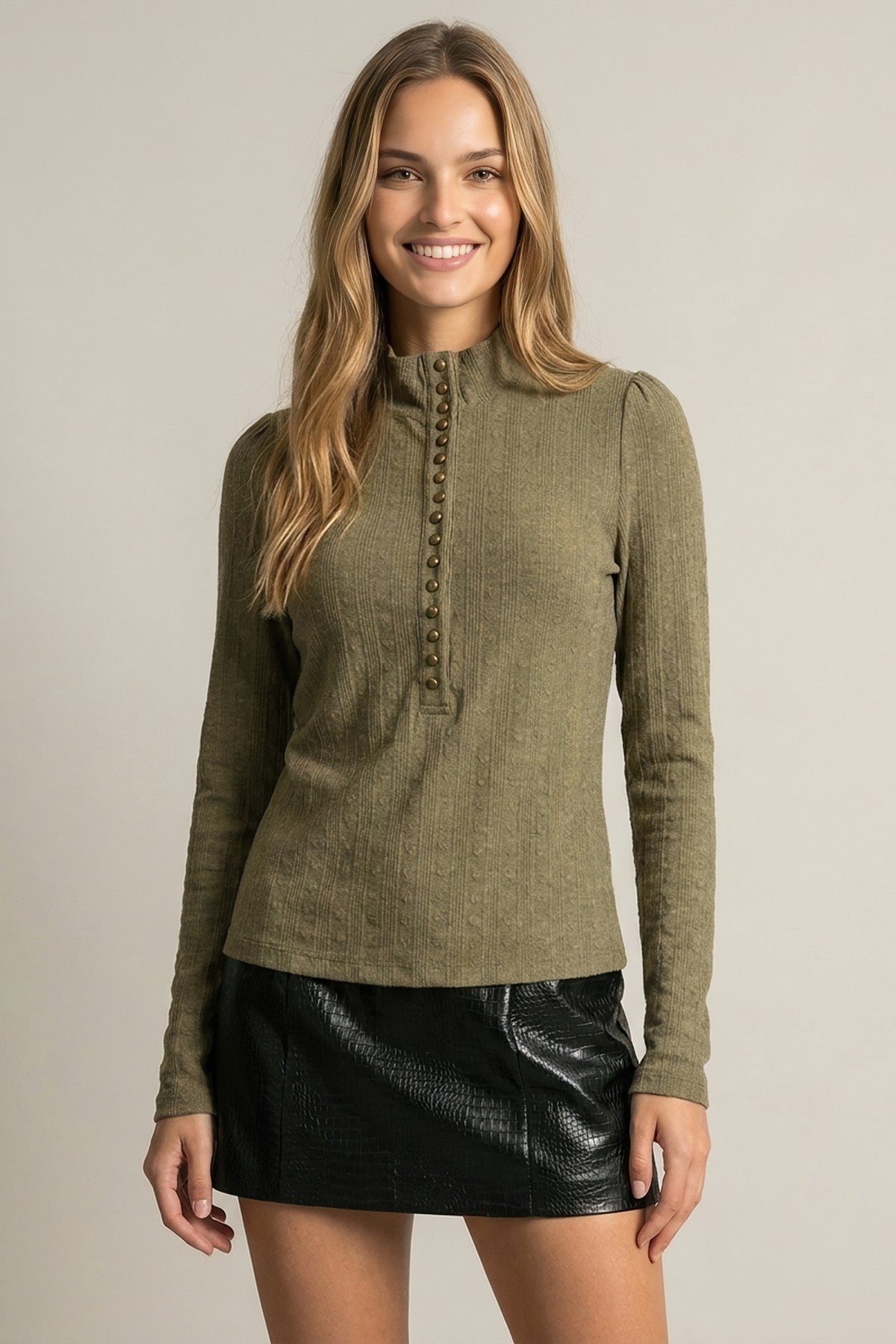 Fallen Henley Top