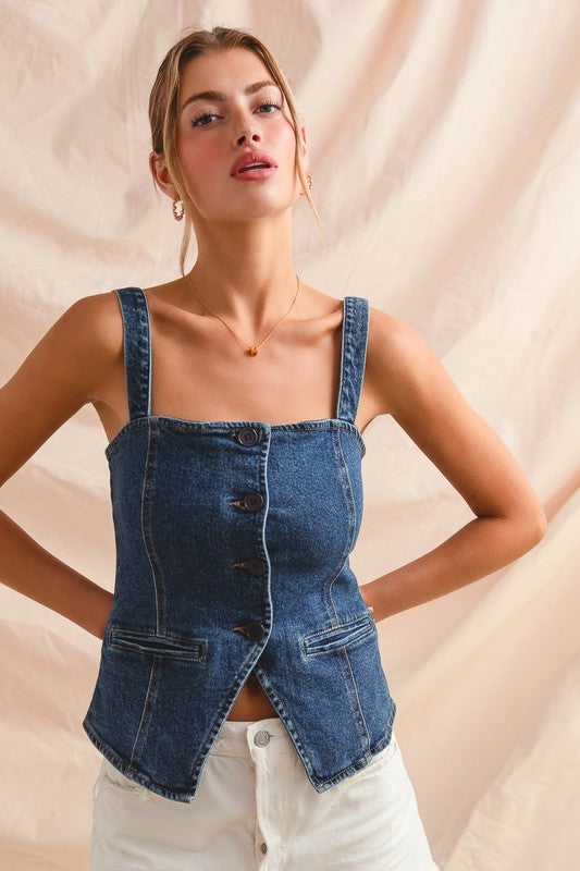Karma Denim Vest