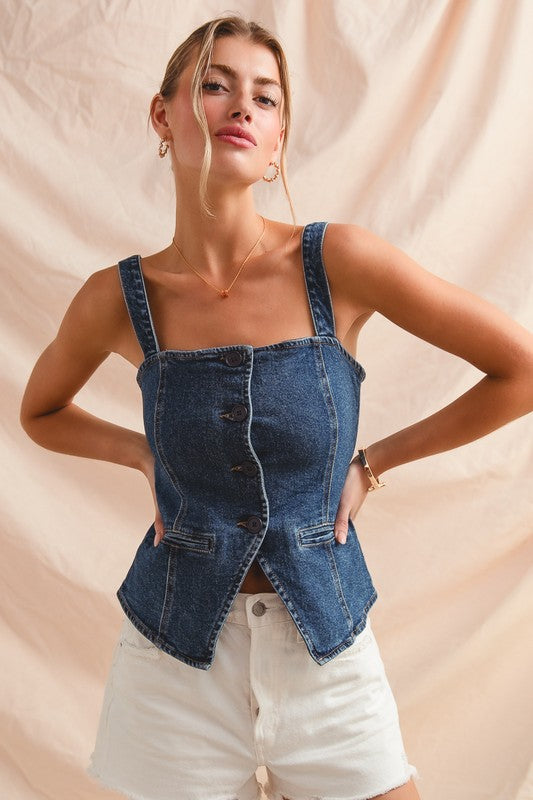 Karma Denim Vest