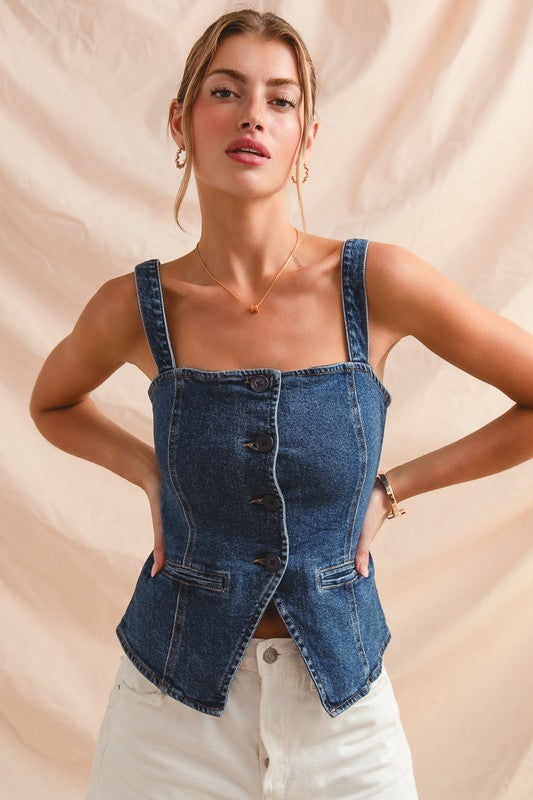 Karma Denim Vest