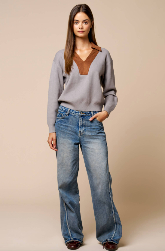 The Prescott Contrast Sweater