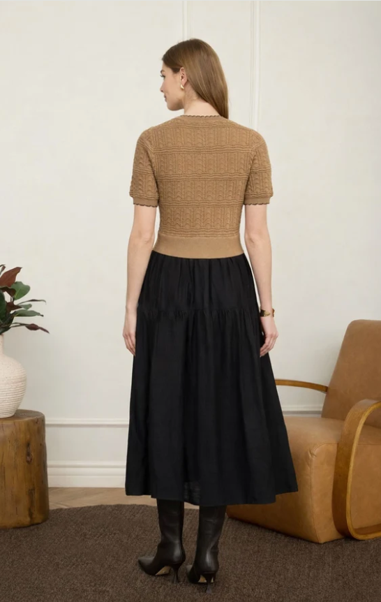 Wren Eyelet Knit Dress