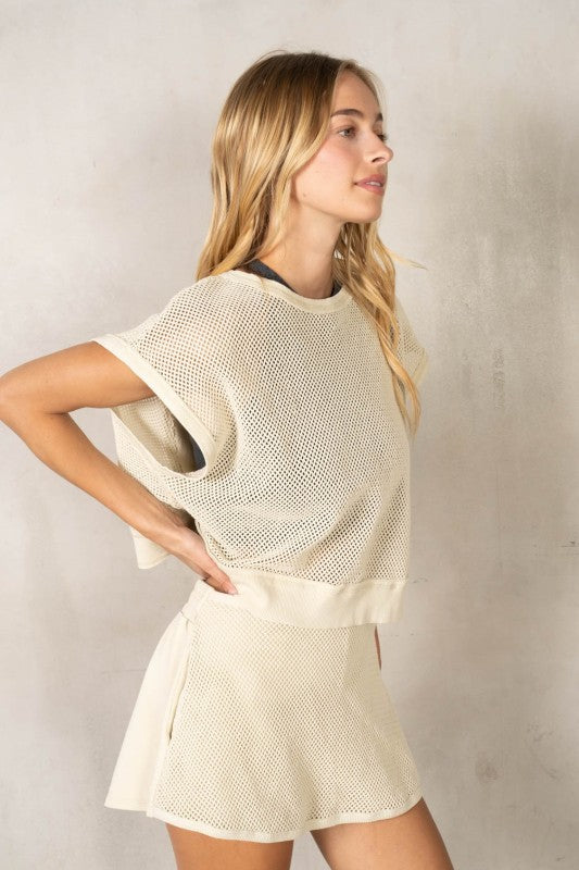 Cora Mesh Top