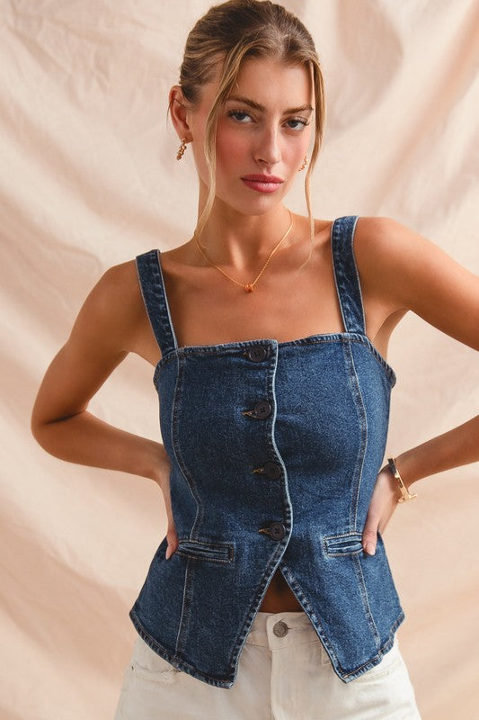Karma Denim Vest