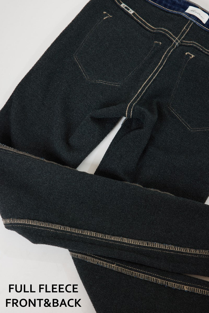Inside Fleece Denim Jeans