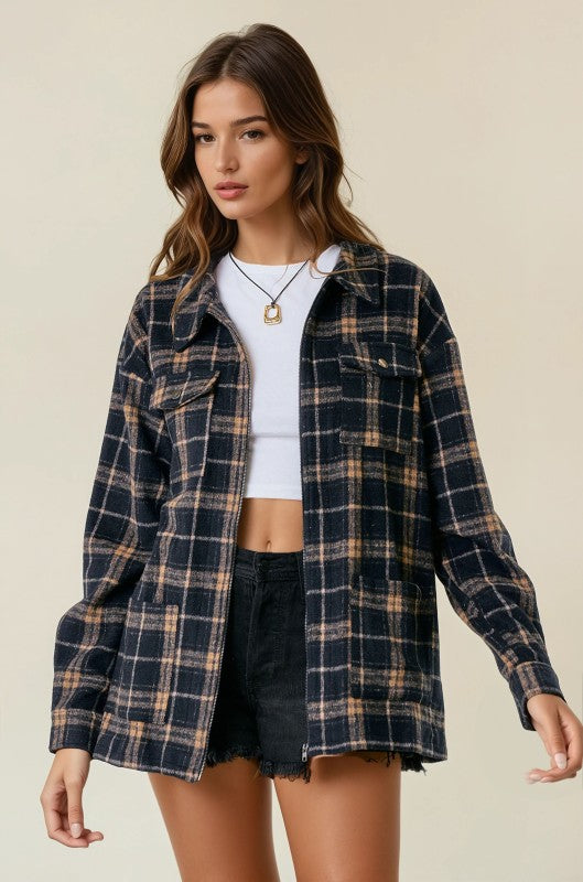 Maddox Plaid Top