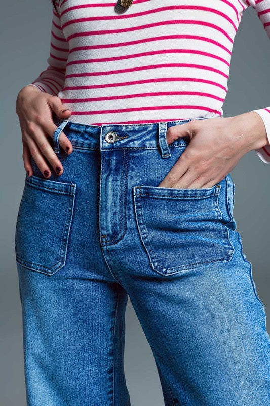 Marine Wide Leg Jeans