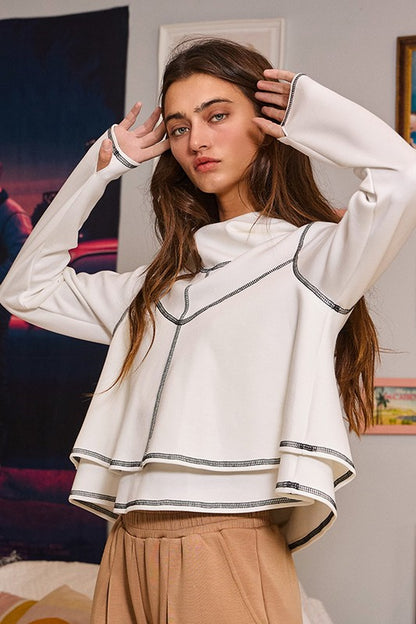 Moda Hoodie Top