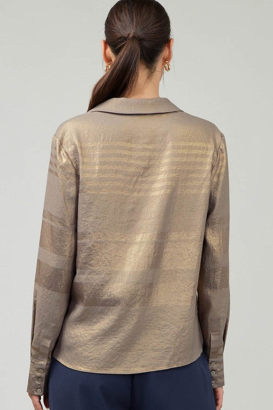 Johnny Bronze Shimmer Top