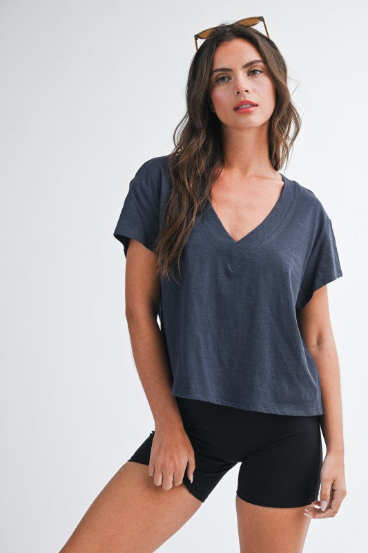 Nina V Neck Tee