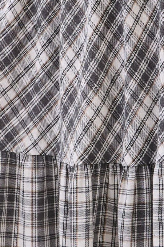 Dulce Plaid Maxi Skirt