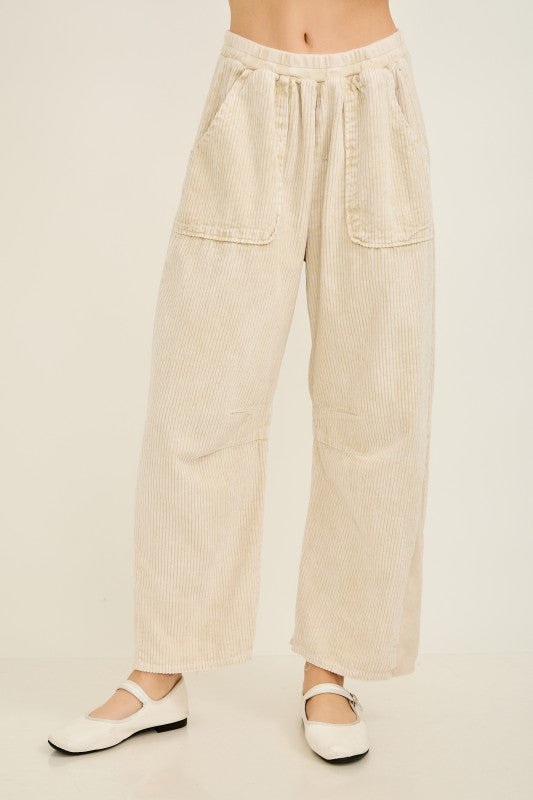 Karma Corduroy Barrel Pants