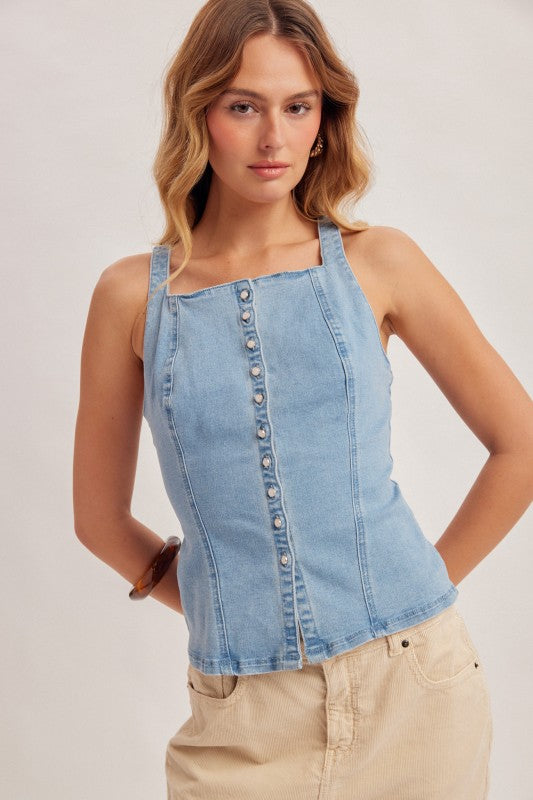 Destin Denim Tank