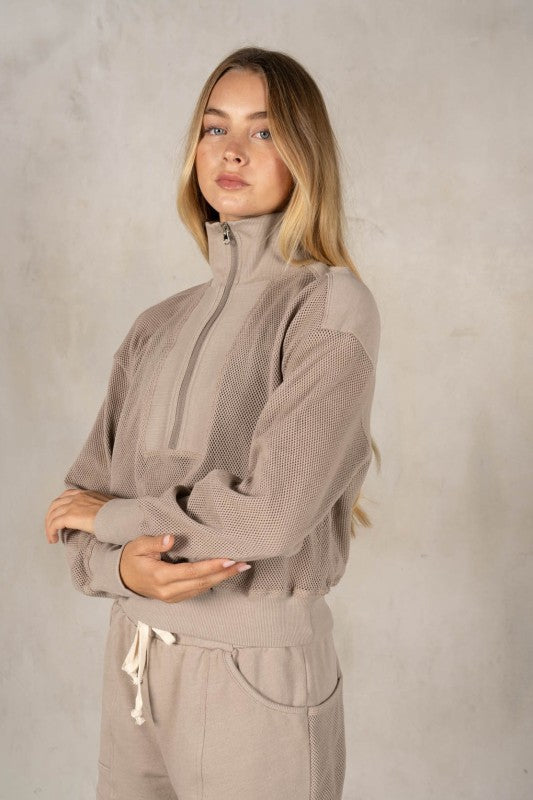 The Mercer Mesh Half Zip