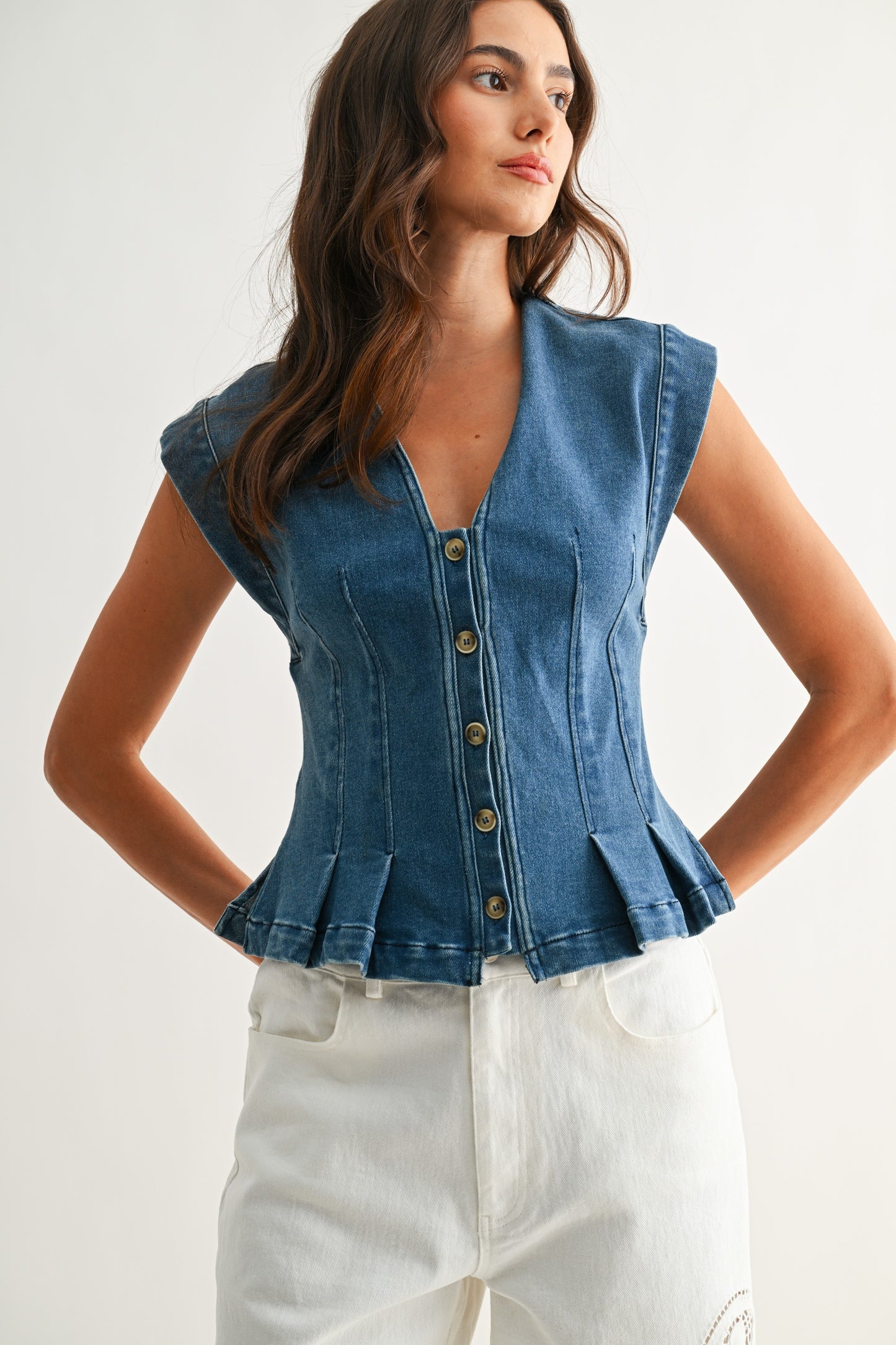 Harvey Denim Top