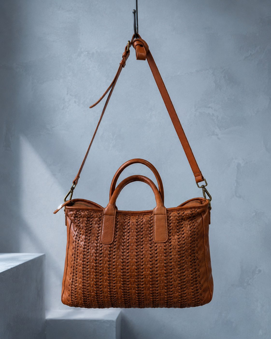 Hannah Woven Satchel bag