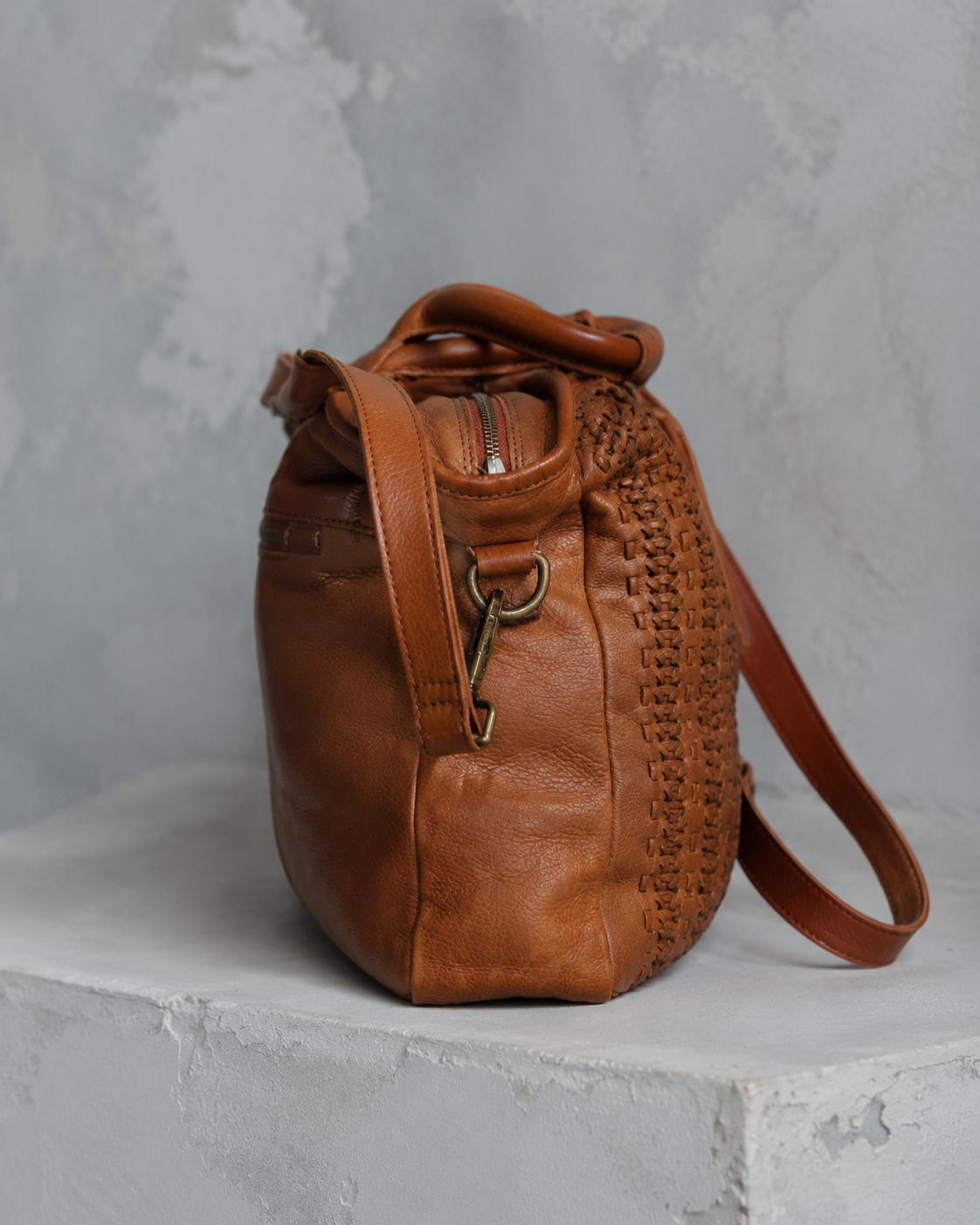 Hannah Woven Satchel bag