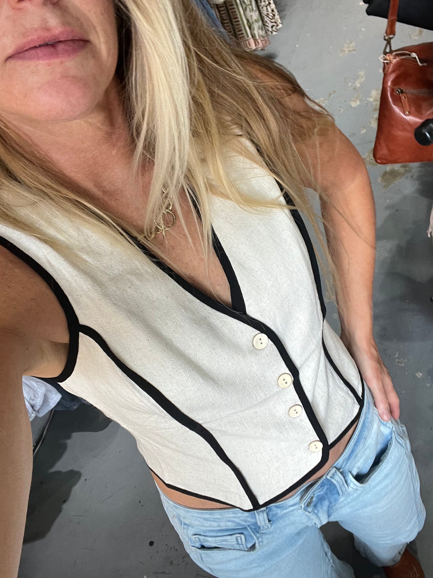 Cara Linen Vest