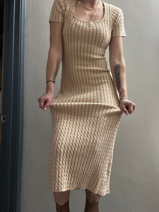 Sandstone Knit Maxi Dress