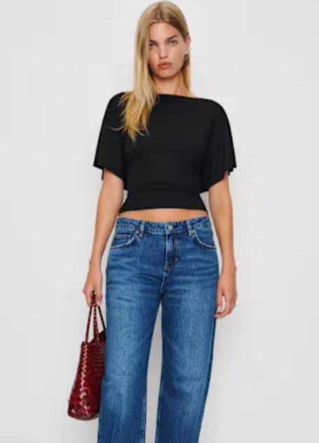 Cici Cinch-Back Top