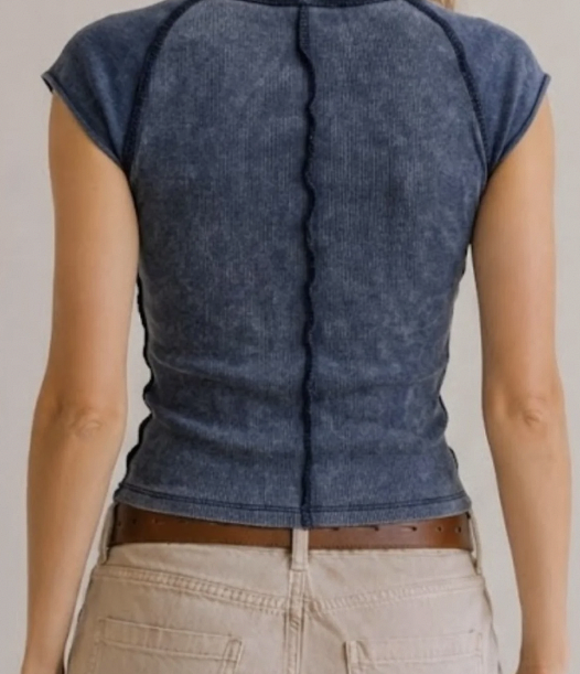 Riley Ribbed Tee