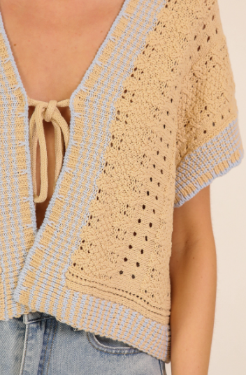 Laguna Tie-Front Knit Tee