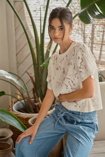 Flora Lace Tee
