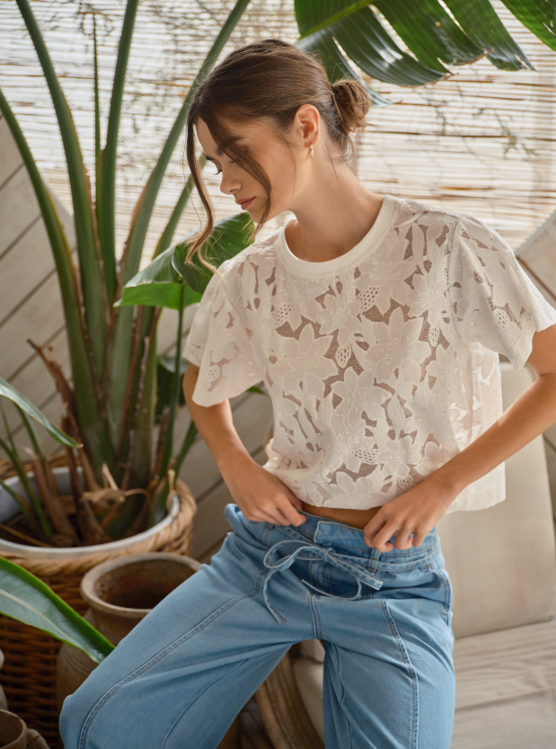Flora Lace Tee