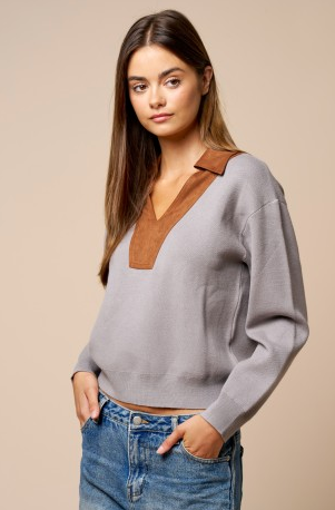 The Prescott Contrast Sweater