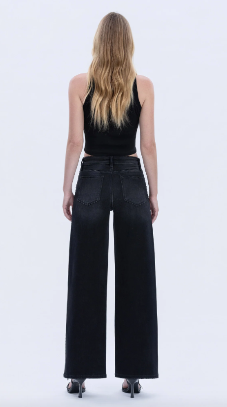 Zade Studded Black Denim