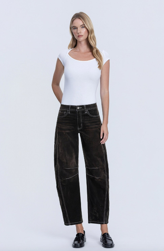 Vixen Velvet Barrel Jeans