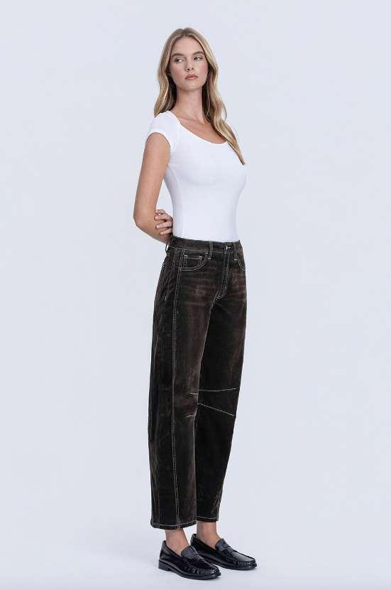 Vixen Velvet Barrel Jeans