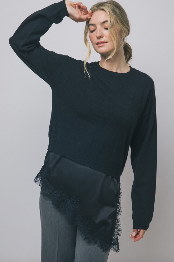 Esme Layered Lace Knit