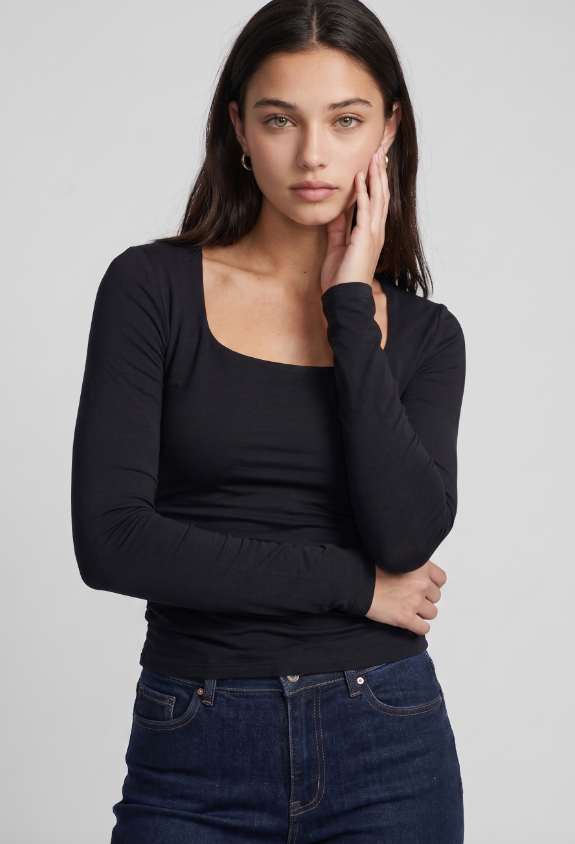 Elise Side-Ruched Top