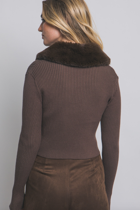 Faye Fur Cardigan