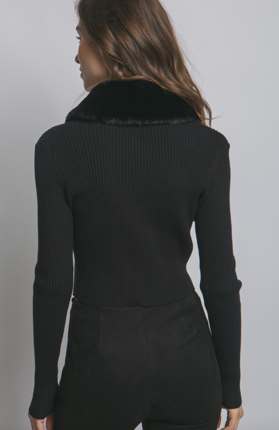 Faye Fur Cardigan