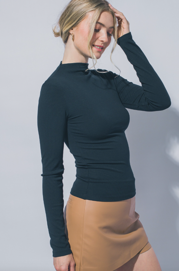 Tatum Mock-Neck Top