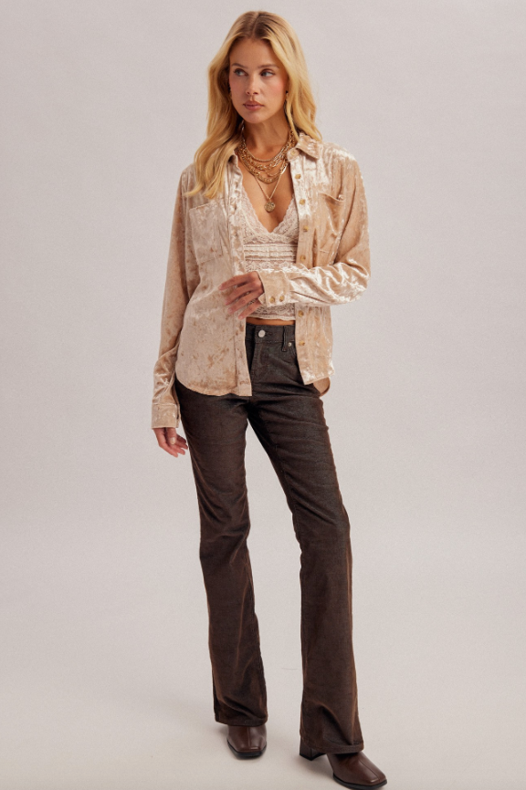 Champagne Button Down