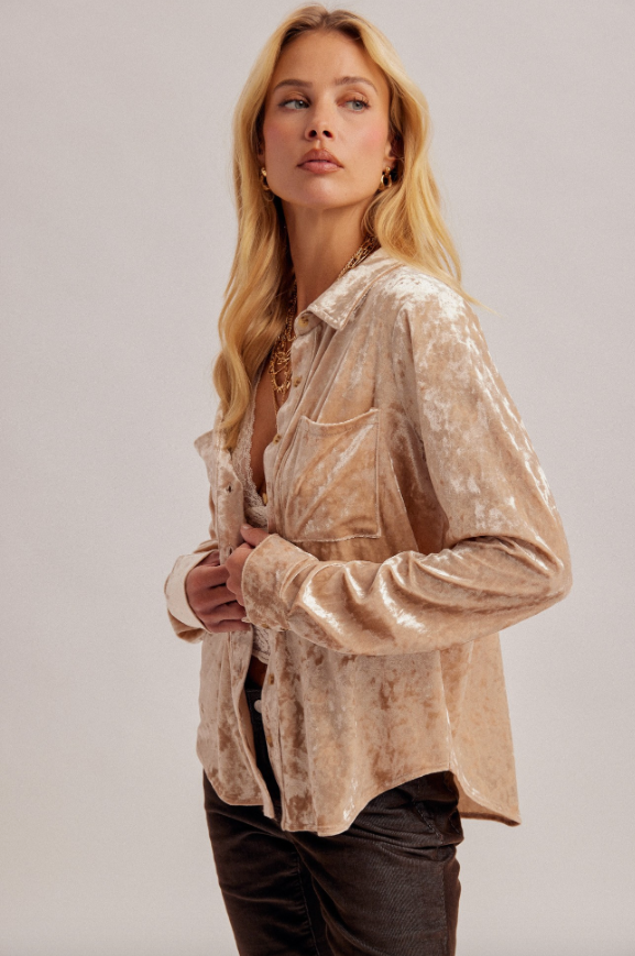 Champagne Button Down