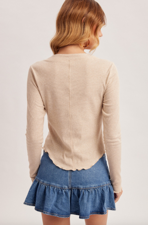 Willa Button-Front Henley