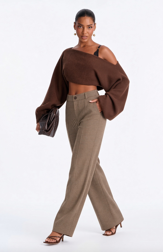 Margot Plaid Trousers