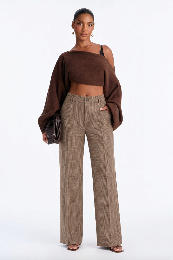 Margot Plaid Trousers