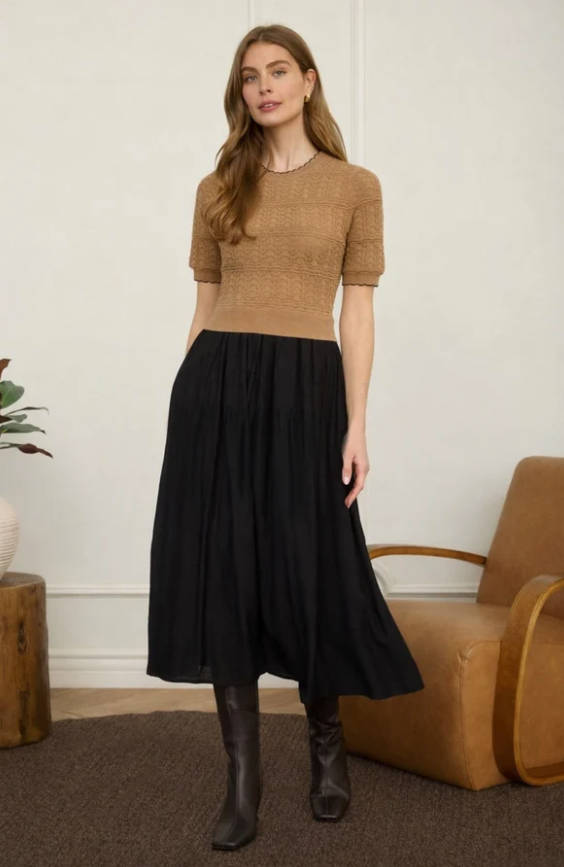 Wren Eyelet Knit Dress