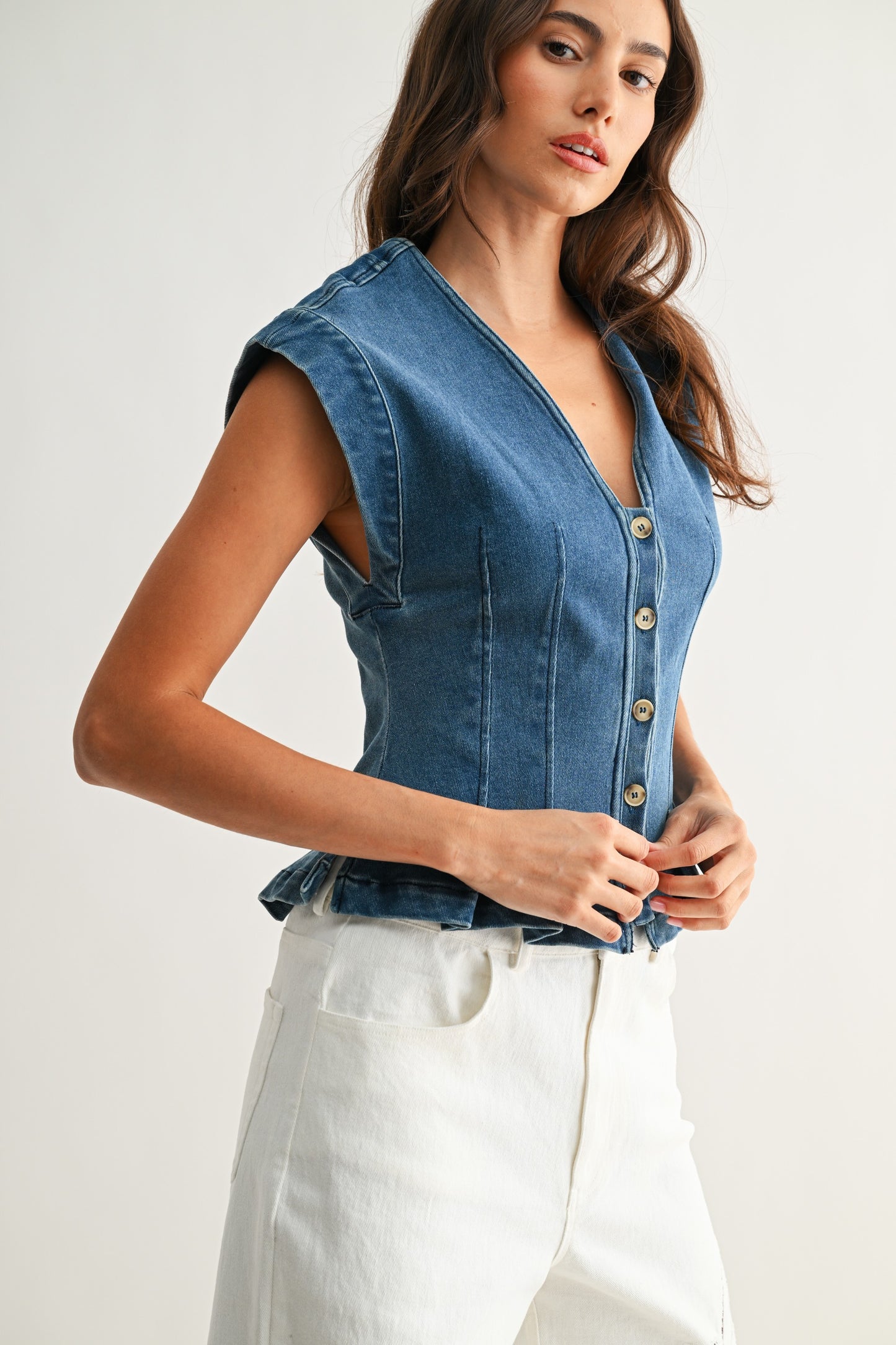 Harvey Denim Top