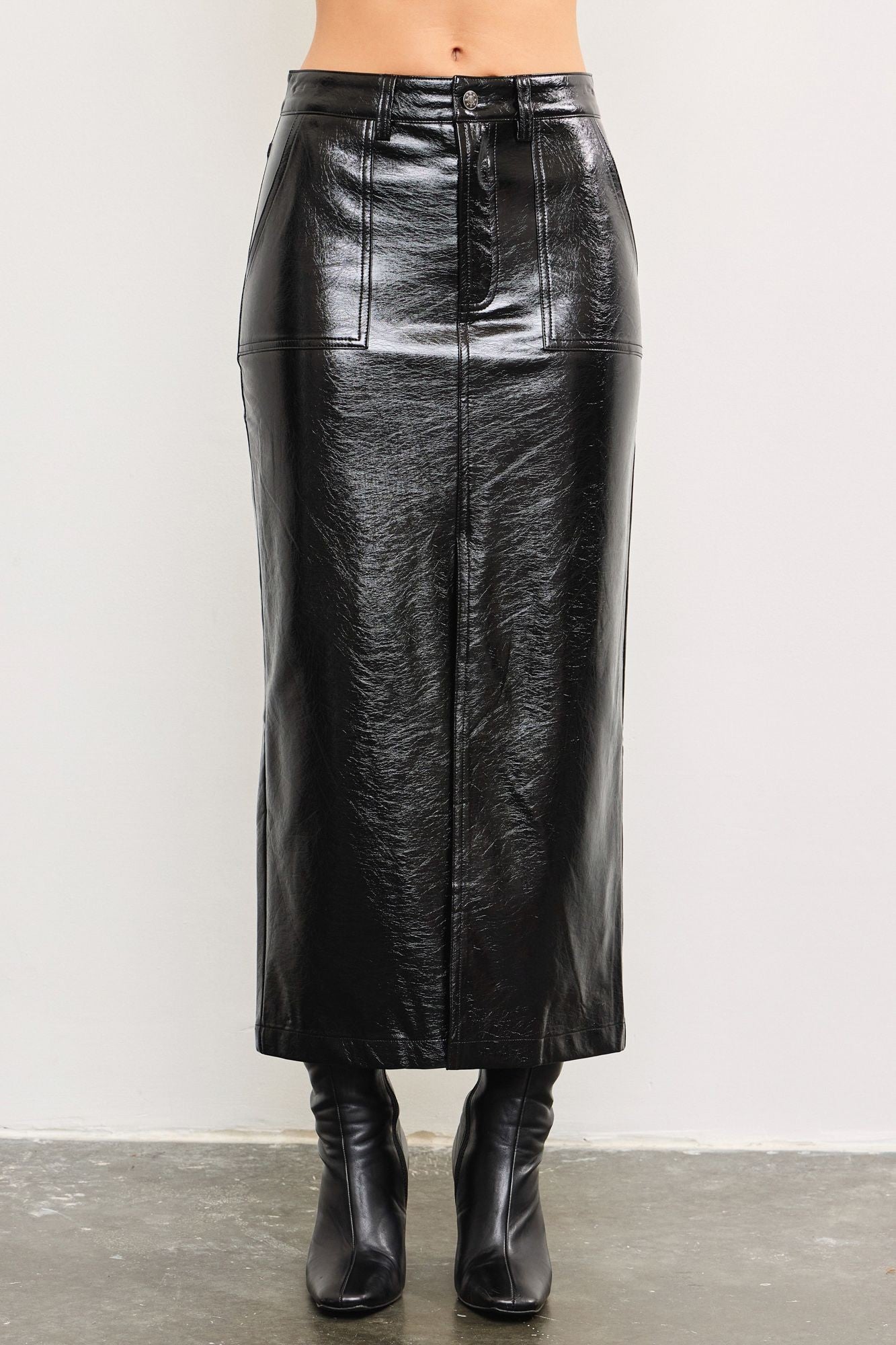 Hallow Leather Skirt